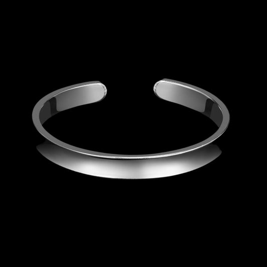 CLEAN BANGLE BRACELET. - 925 STERLING SILVER